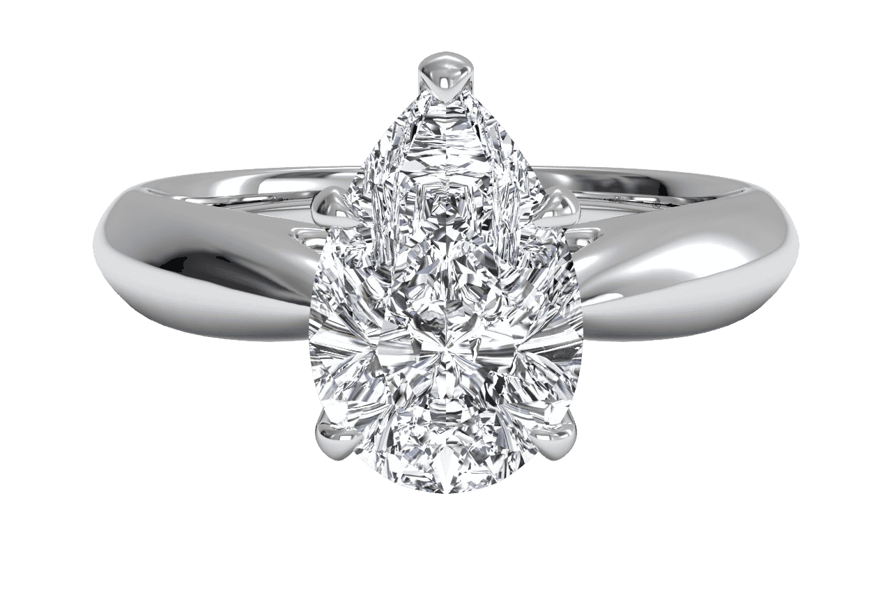 The Jasmine Solitaire / 1.51 Carat Pear Diamond