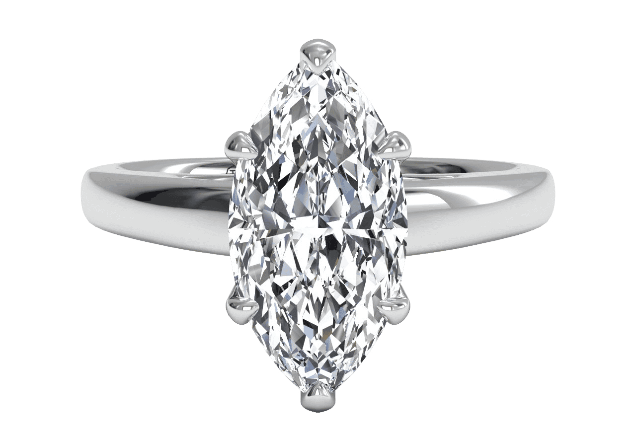 The Siena Solitaire / 0.57 Carat Marquise Lab Diamond
