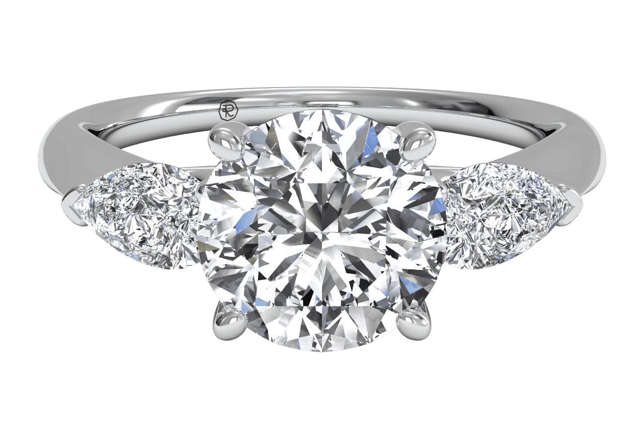 The Ava Three-Stone / 0.63 Carat Round Lab Diamond
