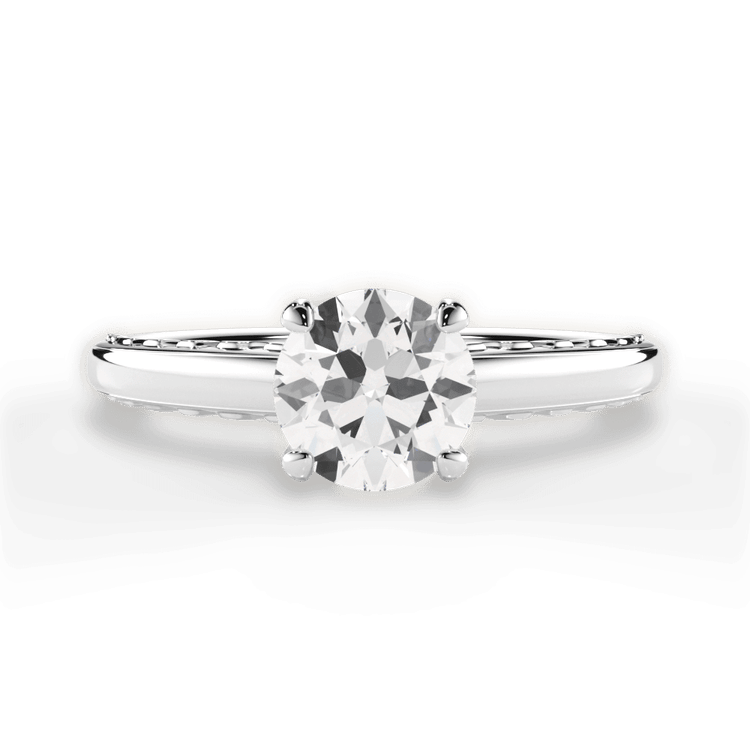 The Alessia Solitaire / 3.01 Carat Round Lab Diamond