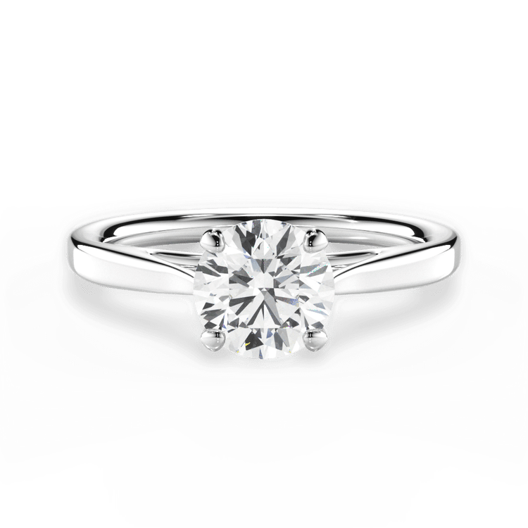 The Vera Solitaire / 3.01 Carat Round Lab Diamond