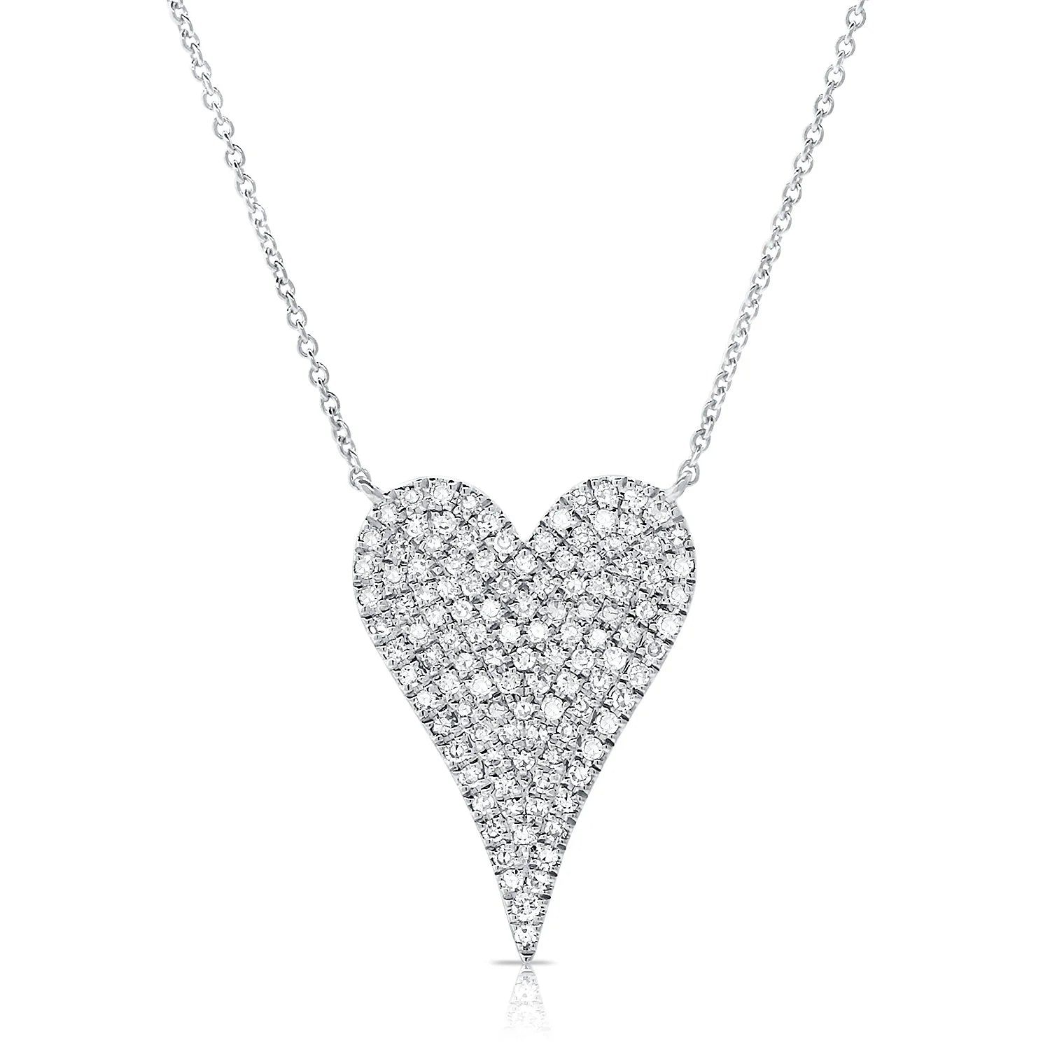 14kt Gold 0.38 CTW Diamond Heart Necklace