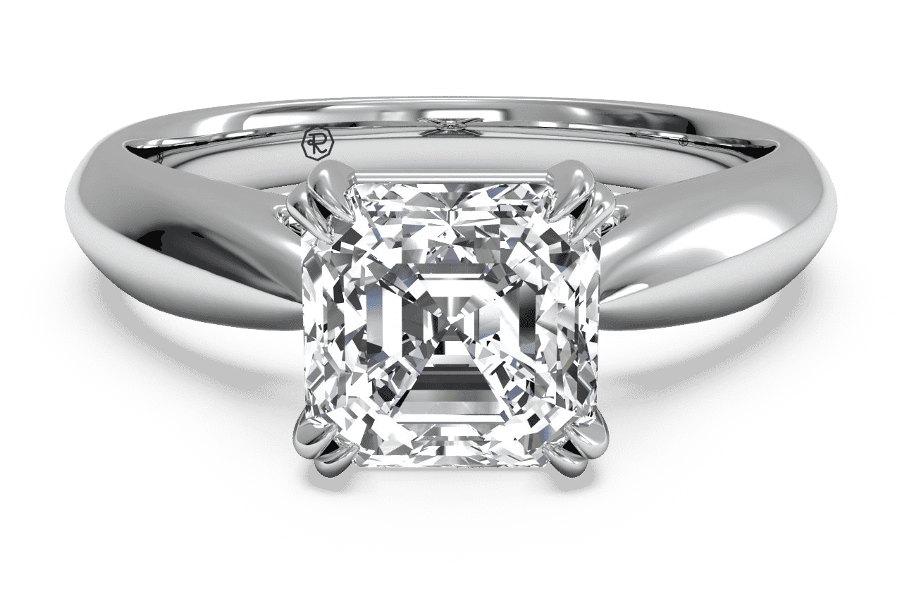 The Cordelia Solitaire / 0.72 Carat Asscher Diamond