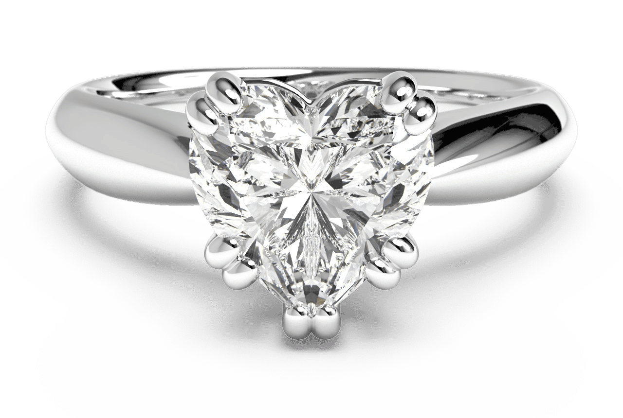 The Cordelia Solitaire / 0.90 Carat Heart Diamond