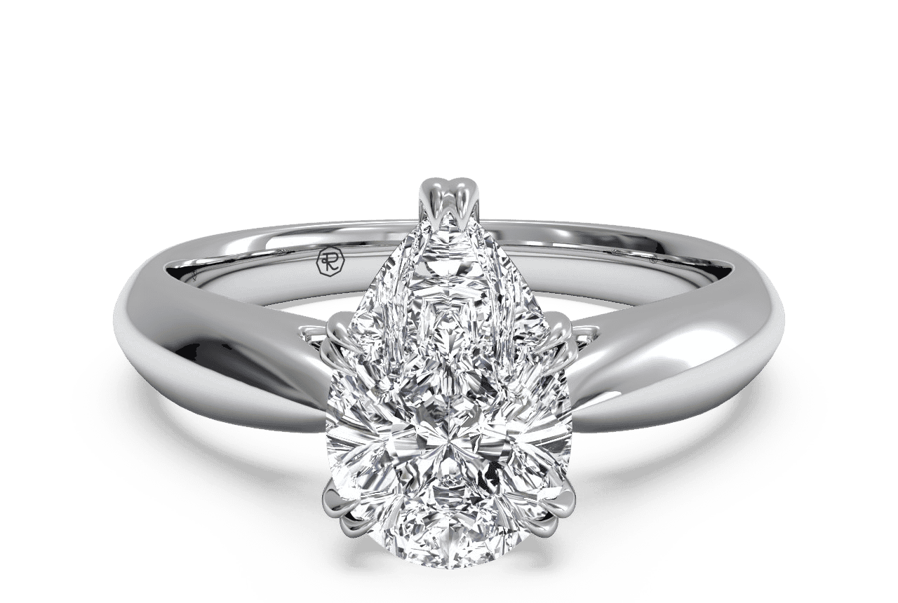 The Cordelia Solitaire / 0.50 Carat Pear Diamond