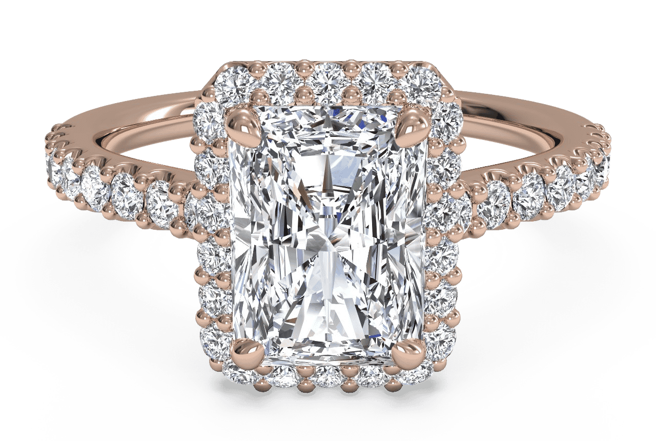 The Layla Halo / 0.71 Carat Radiant Diamond