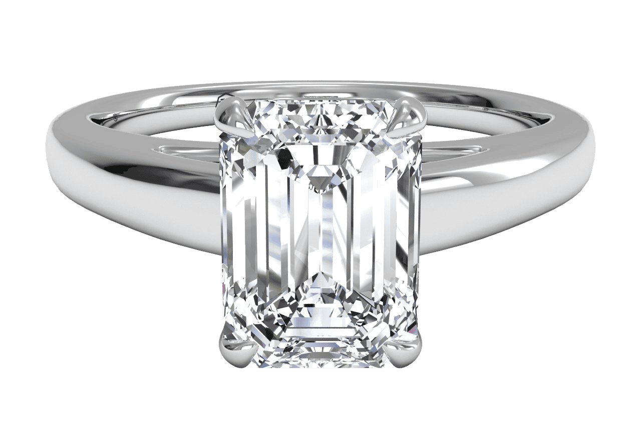 The Siena Solitaire / 0.65 Carat Emerald Lab Diamond
