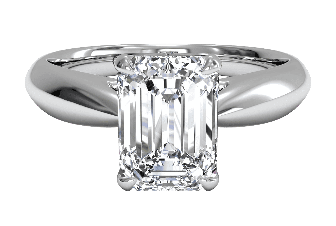 The Jasmine Solitaire / 0.70 Carat Emerald Lab Diamond