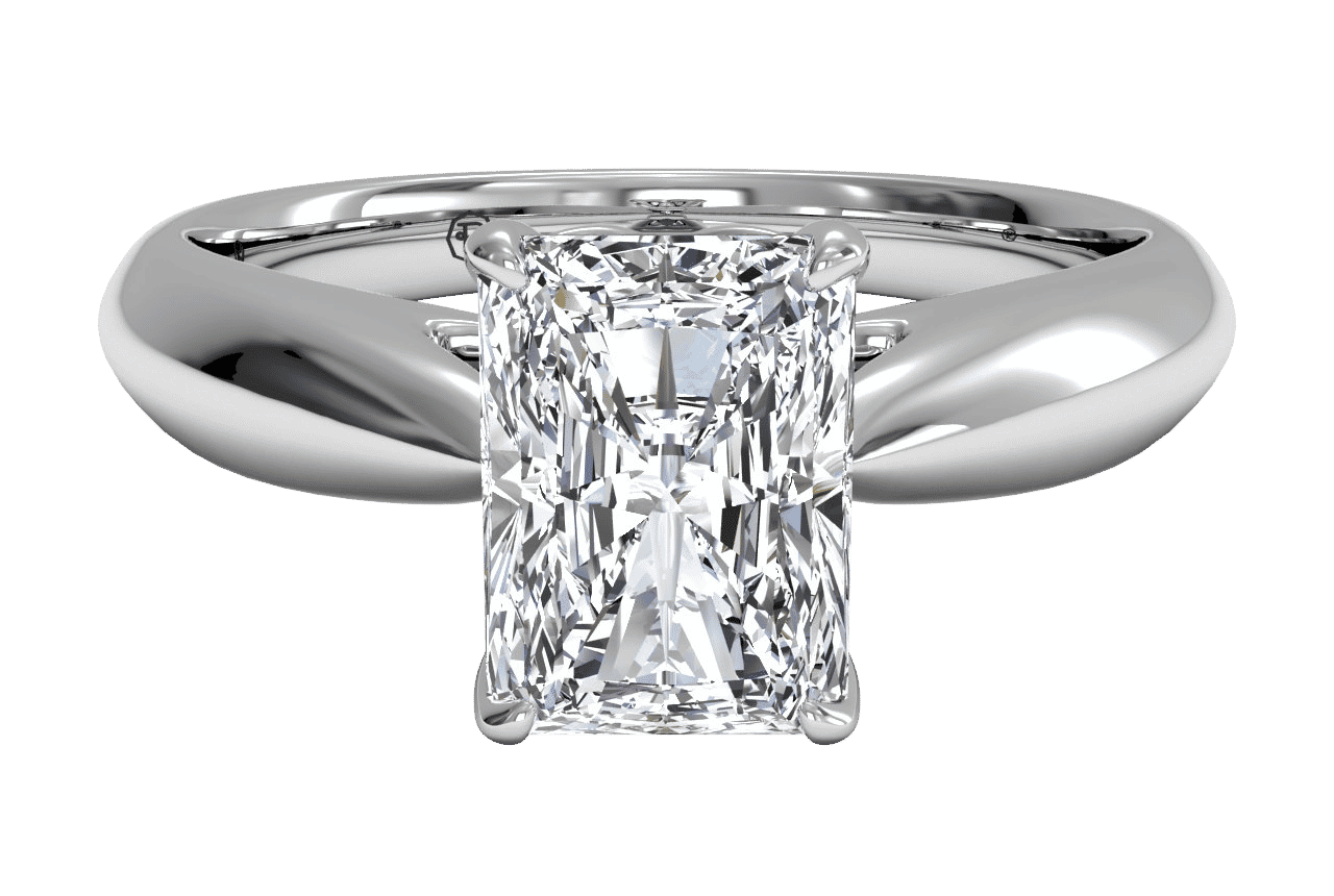 The Jasmine Solitaire / 0.71 Carat Radiant Diamond