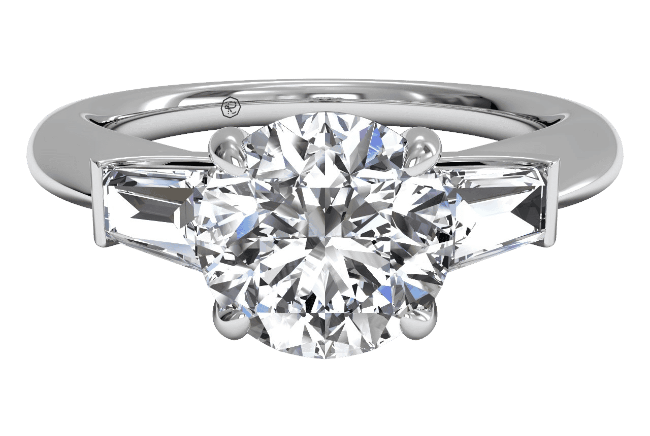 The Emma Three-Stone / 0.30 Carat Round Diamond