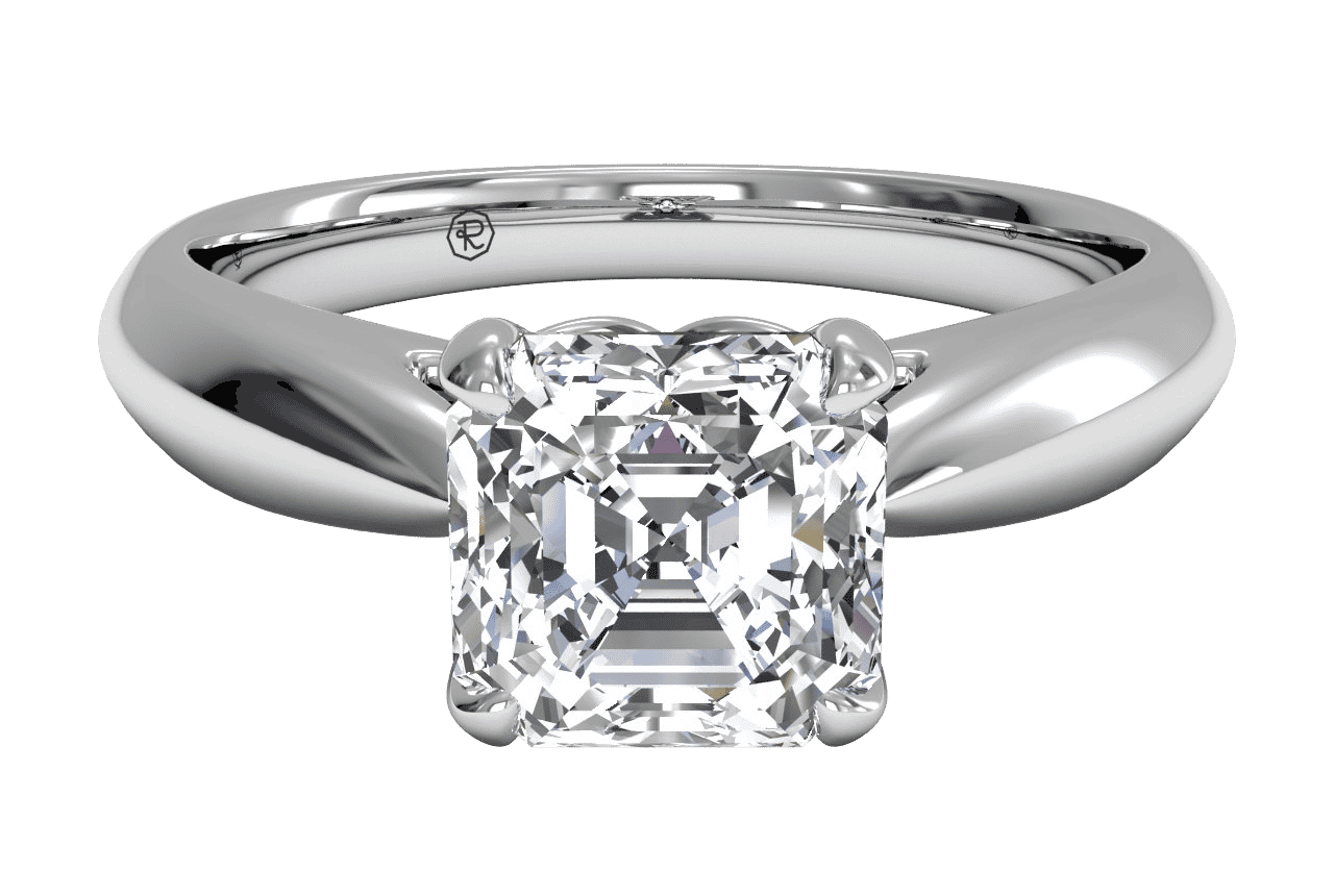 The Jasmine Solitaire / 0.72 Carat Asscher Diamond