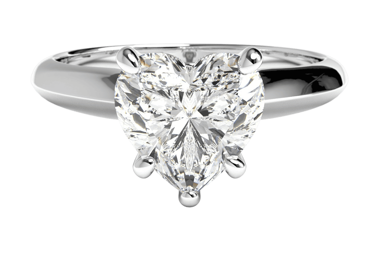 The Althea Solitaire / 0.50 Carat Heart Diamond