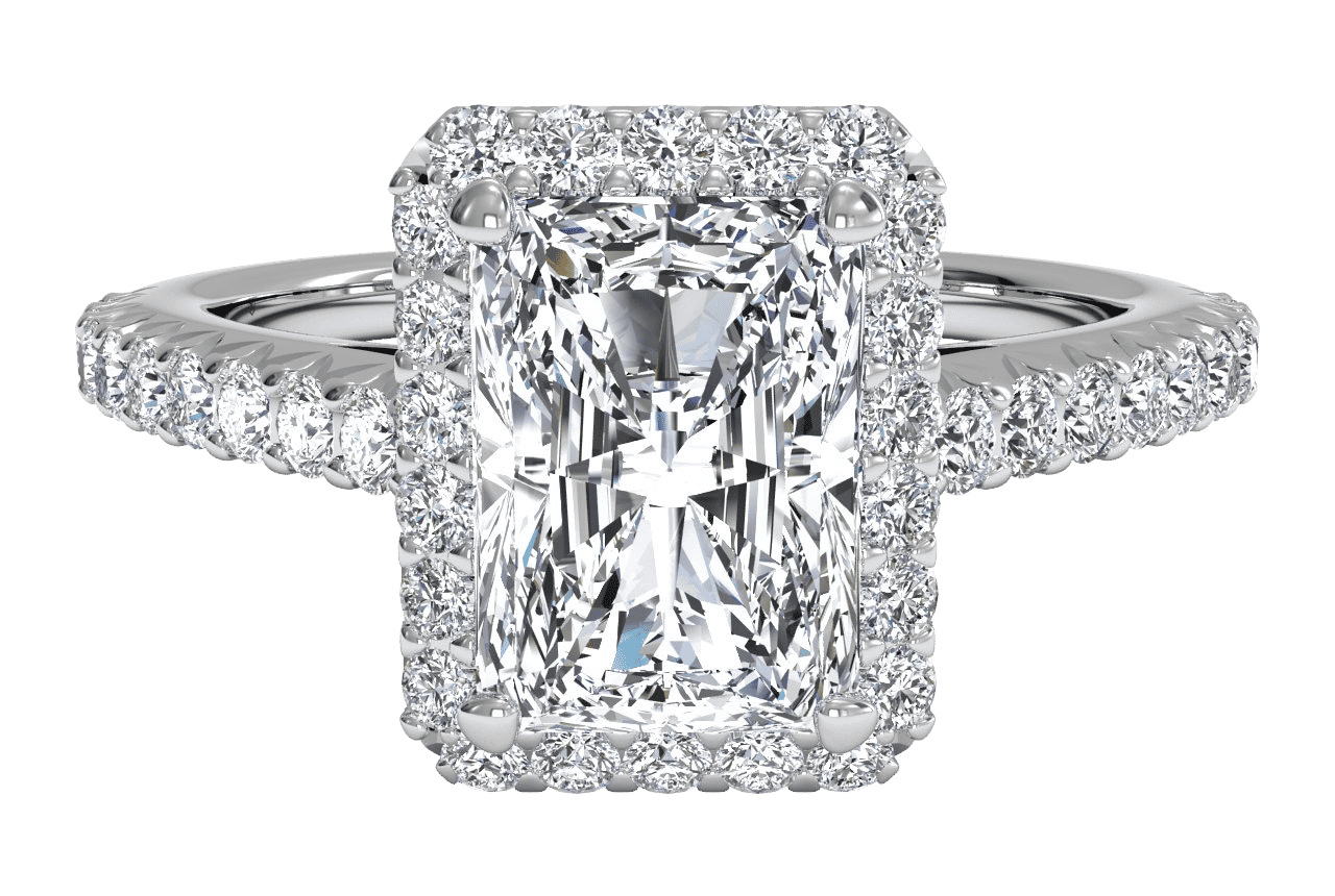 The Laura Halo / 0.71 Carat Radiant Diamond