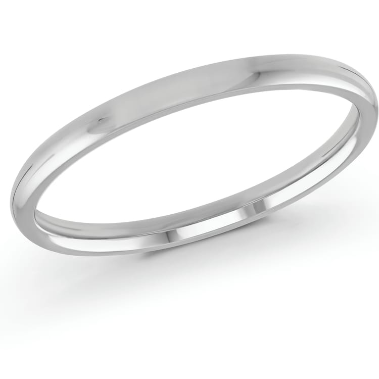 Men's Domed Comfort-fit Wedding Ring