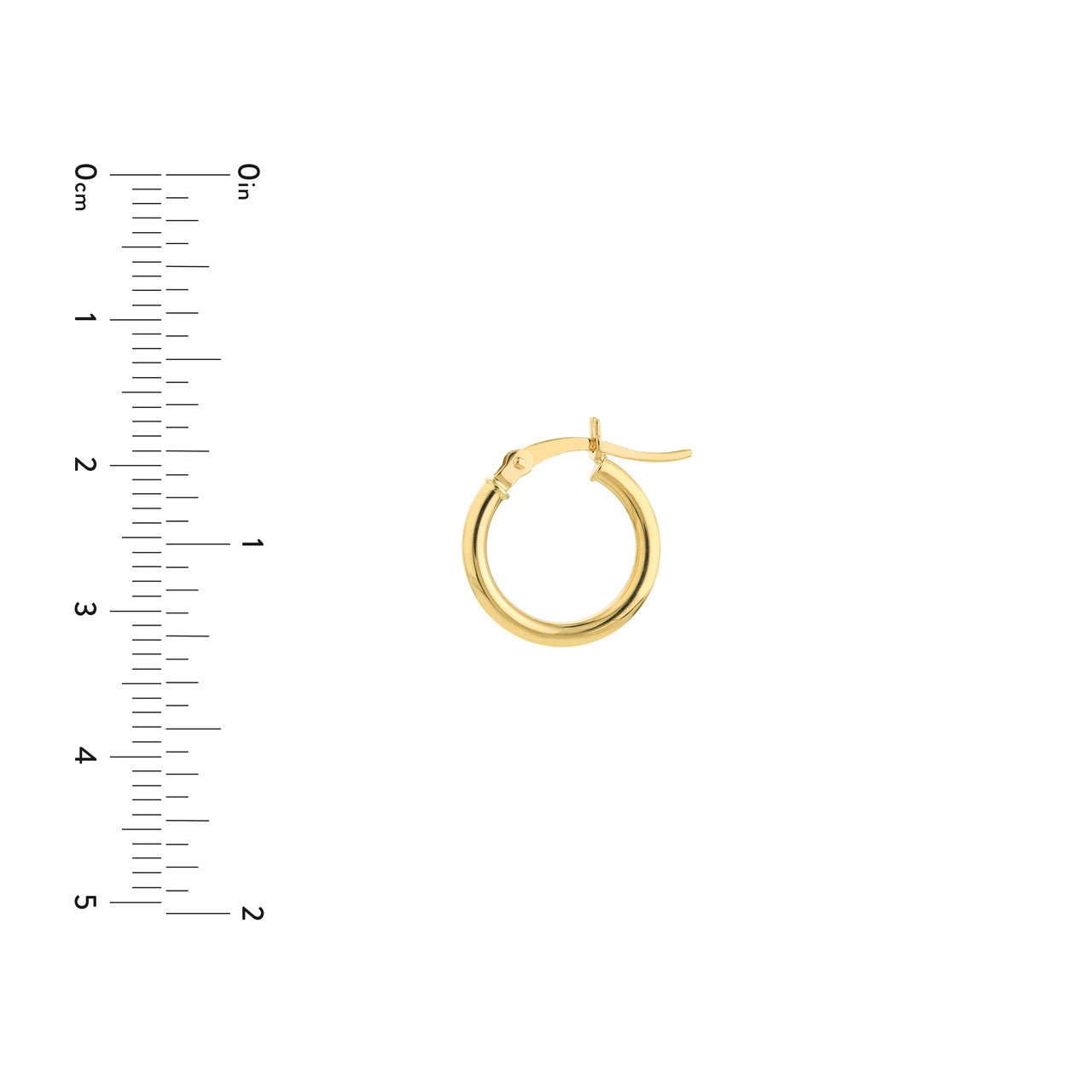 14kt yellow gold/15mm/perspective