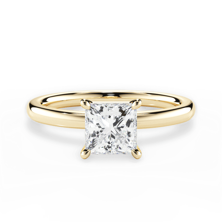 The Elodie Solitaire / 0.23 Carat Princess Lab Diamond