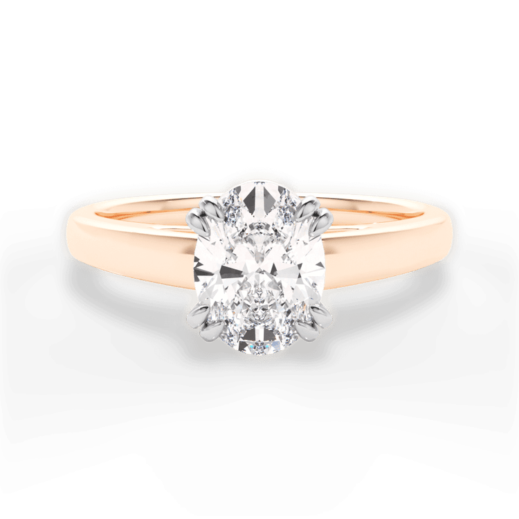 The Kendra Solitaire / 3.01 Carat Oval Lab Diamond