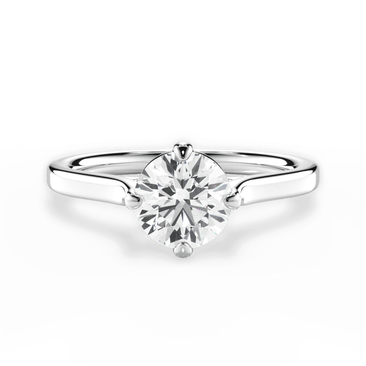 The Kat Solitaire / 3.01 Carat Round Lab Diamond