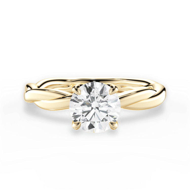 The Nina Solitaire / 3.01 Carat Round Lab Diamond