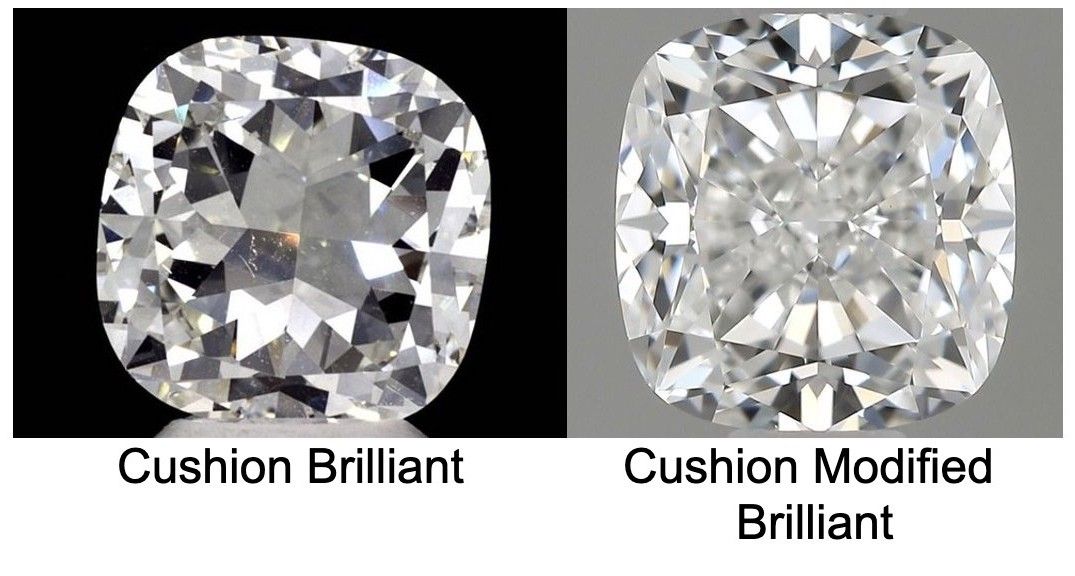 Cushion Brilliant vs Cushion Modified Brilliant What's the Difference