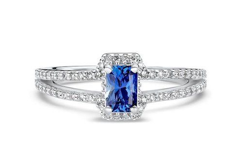white gold sapphire ring