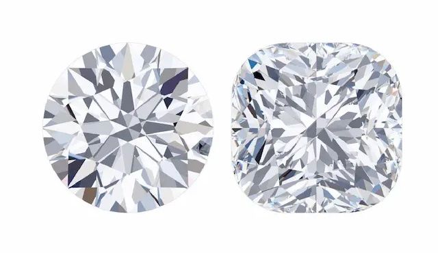 round vs cushion cut diamond