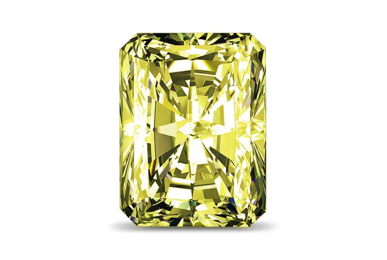0.30 Carat Radiant Yellow Diamond