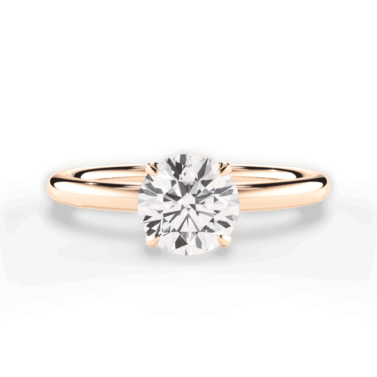4-Prong Petal Head Solitaire Engagement Ring