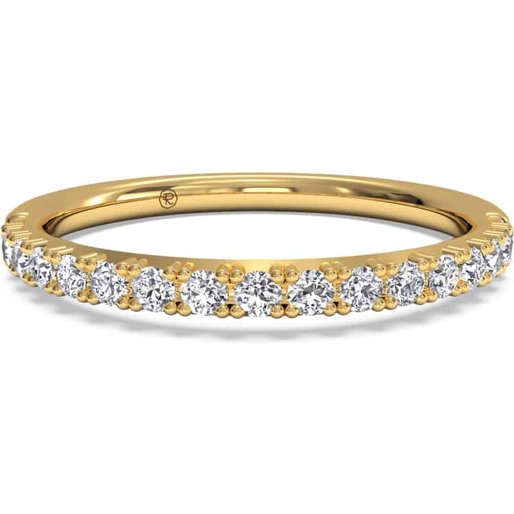 18kt Yellow Gold/0.26 CTW/top