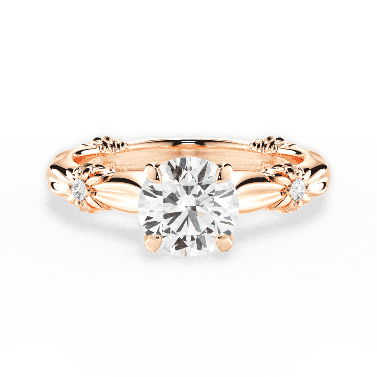 Ribbon Diamond Engagement Ring