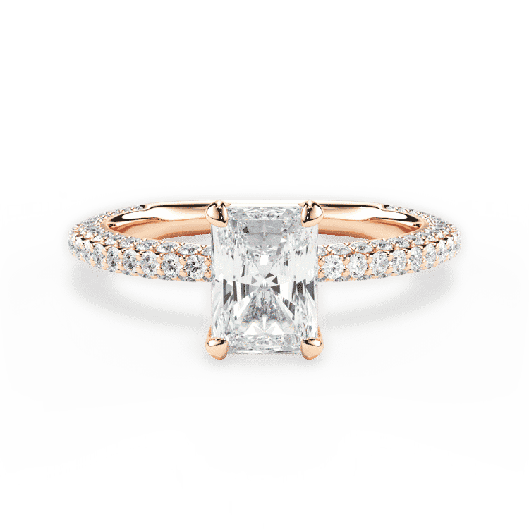 Twisted Rope Diamond Engagement Ring