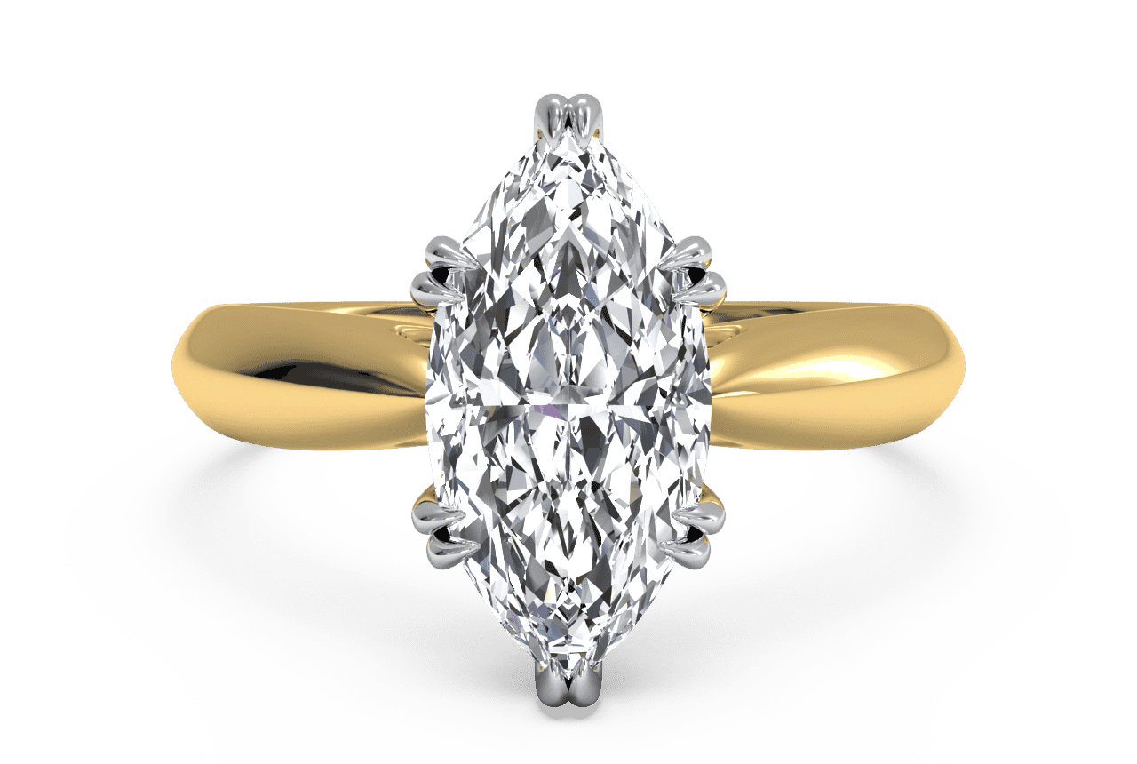 The Cordelia Solitaire / 3.00 Carat Marquise Lab Diamond