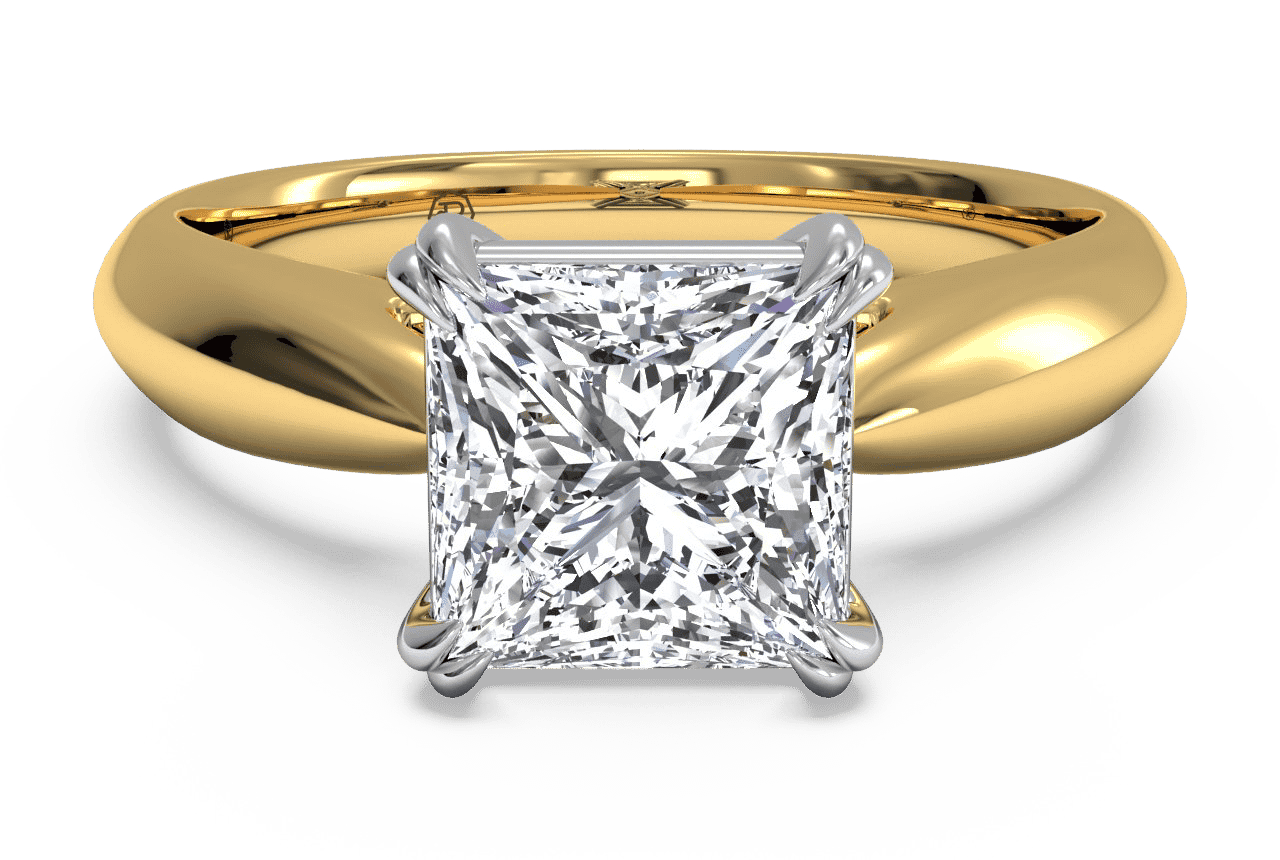 The Cordelia Solitaire / 0.70 Carat Princess Lab Diamond