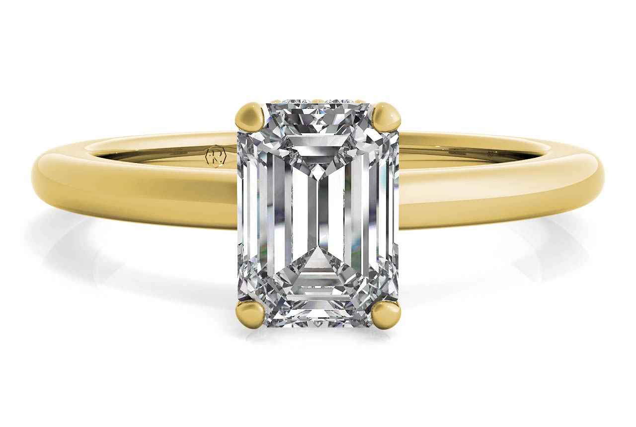 The Callista Solitaire / 5.00 Carat Emerald Lab Diamond