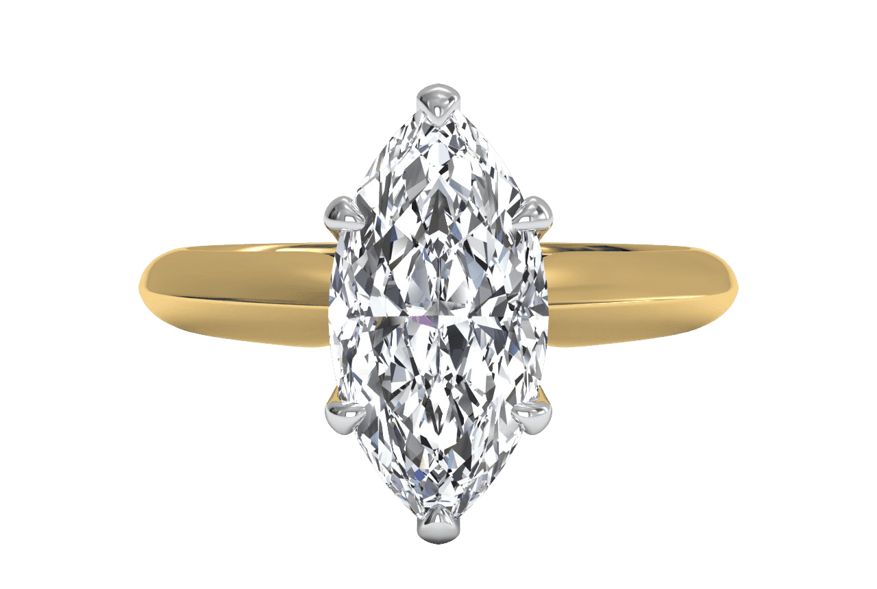 The Ottilie Solitaire / 0.80 Carat Marquise Diamond
