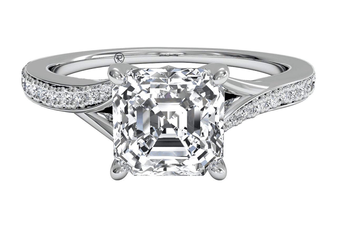 The Alba / 0.90 Carat Asscher Lab Diamond