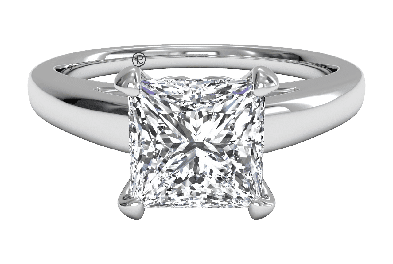The Siena Solitaire / 3.00 Carat Princess Lab Diamond