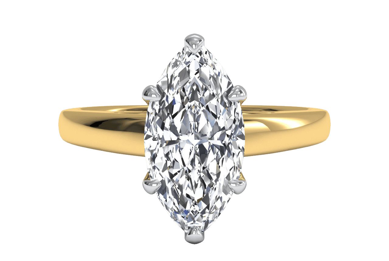The Siena Solitaire / 0.47 Carat Marquise Lab Diamond