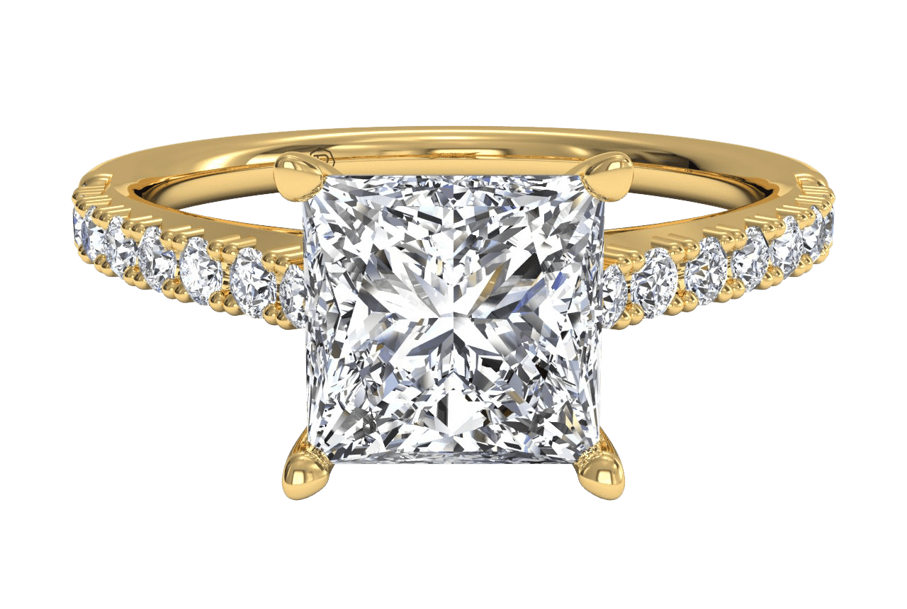 The Adele / 0.77 Carat Princess Lab Diamond