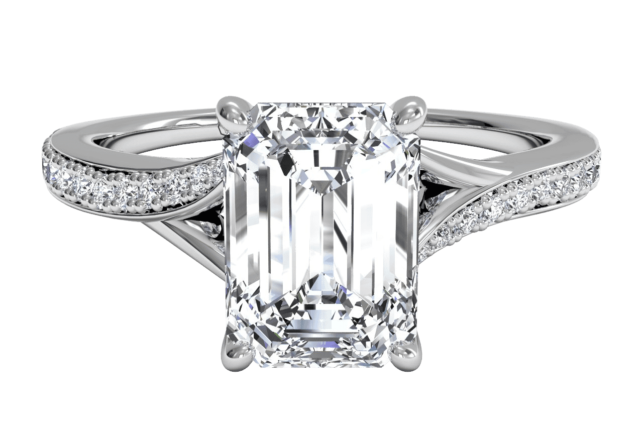 The Alba / 1.00 Carat Emerald Lab Diamond