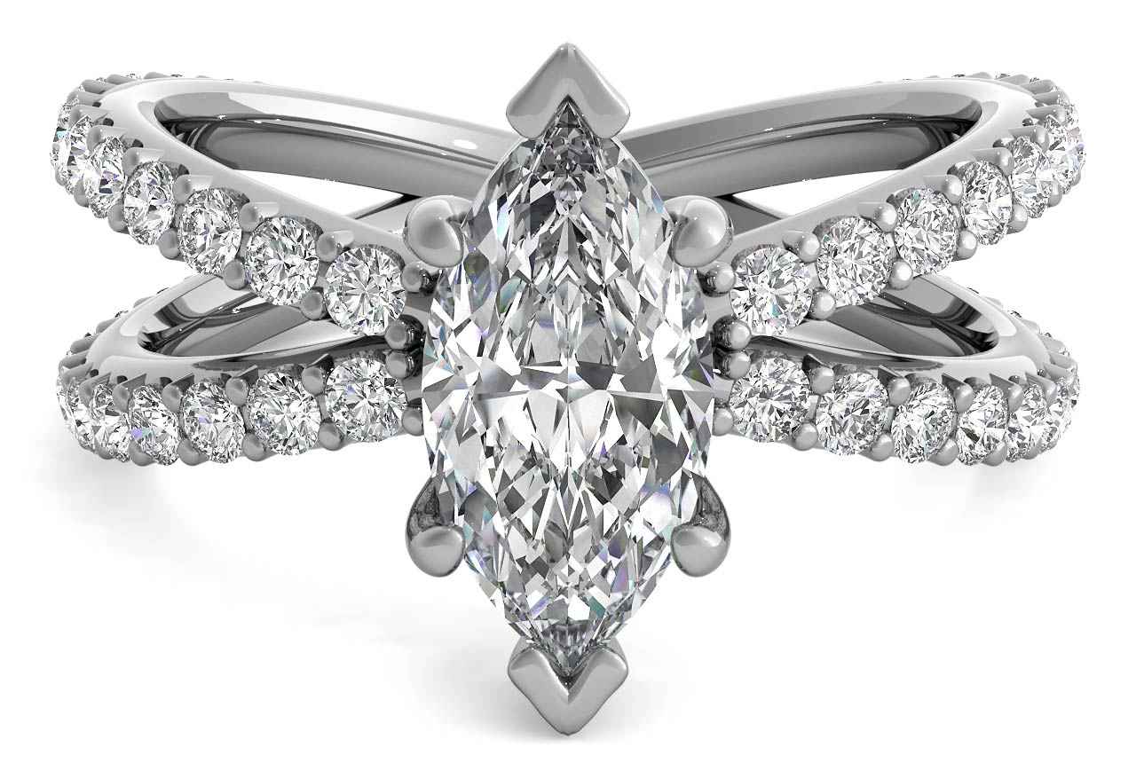 The Nora / 0.5 CTW Marquise Diamonds