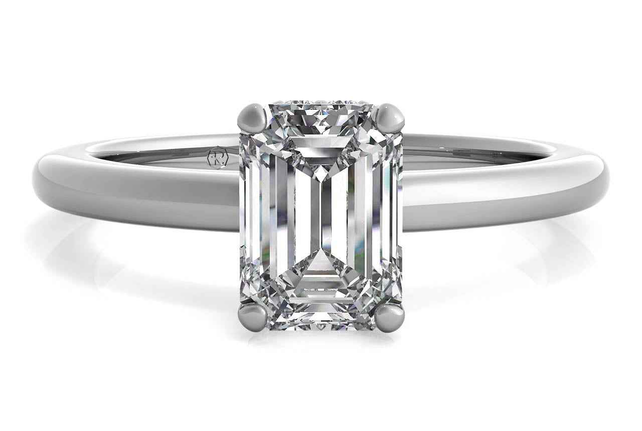 The Callista Solitaire / 1.00 Carat Emerald Lab Diamond