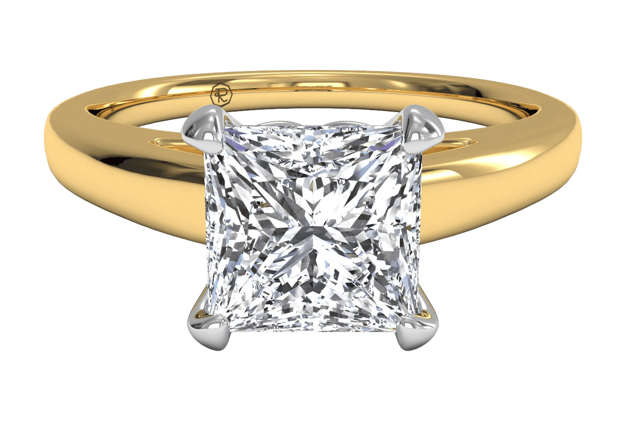 The Siena Solitaire / 2.53 Carat Princess Lab Diamond
