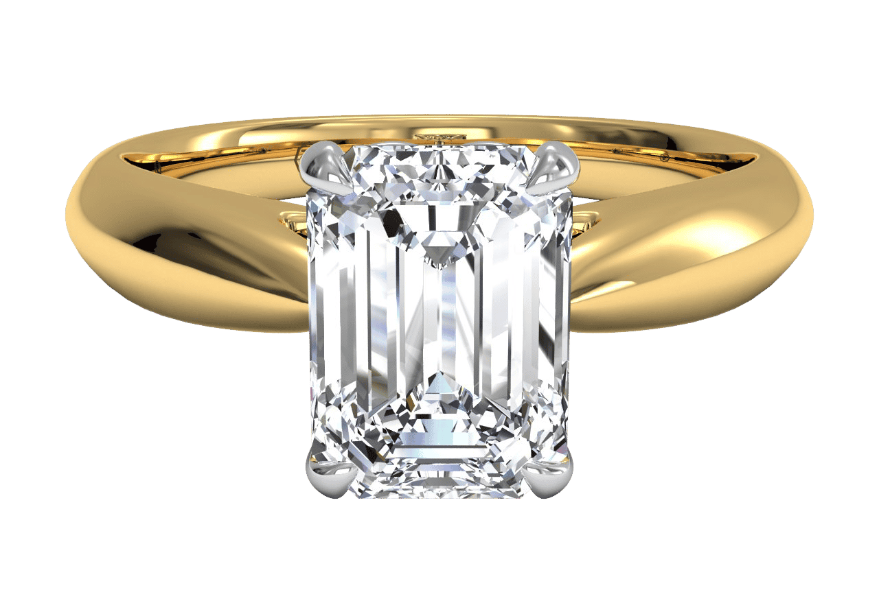 The Jasmine Solitaire / 3.53 Carat Emerald Lab Diamond