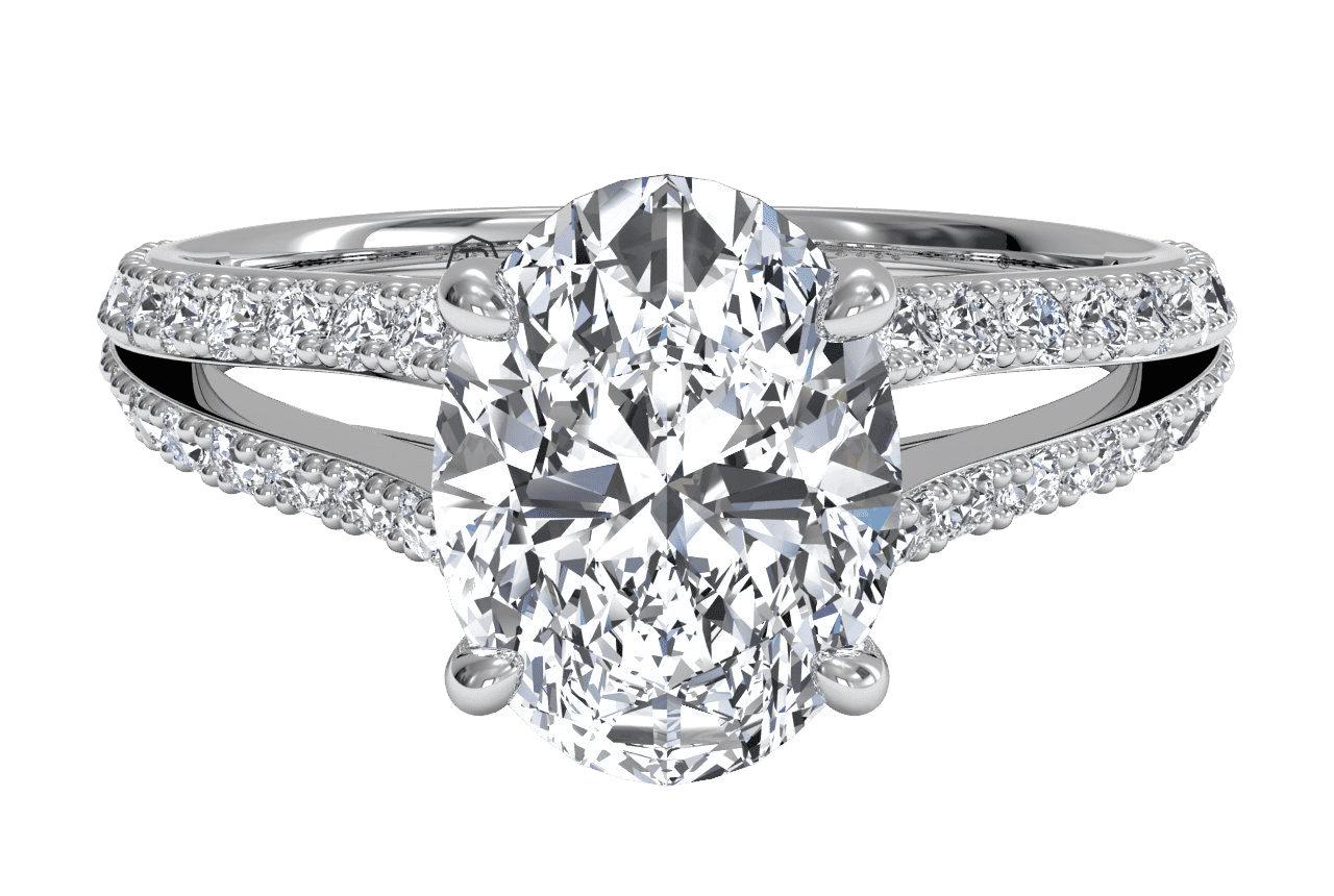 The Bicia / 4.00 Carat Oval Lab Diamond