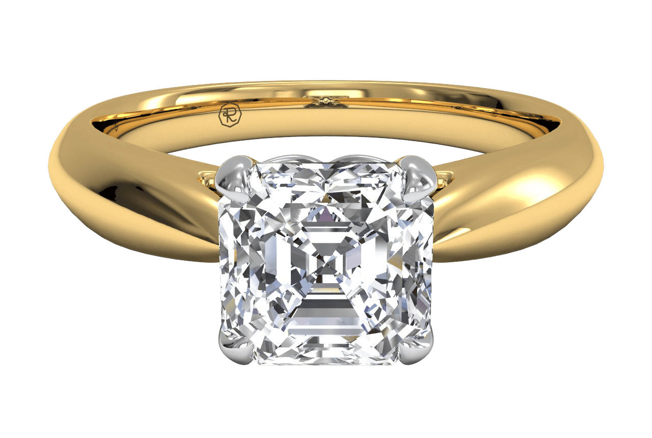 The Jasmine Solitaire / 1.01 Carat Asscher Lab Diamond