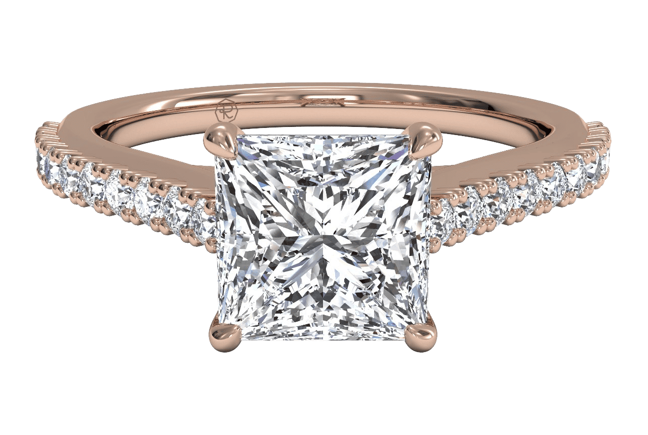 The Rose / 0.74 Carat Princess Lab Diamond