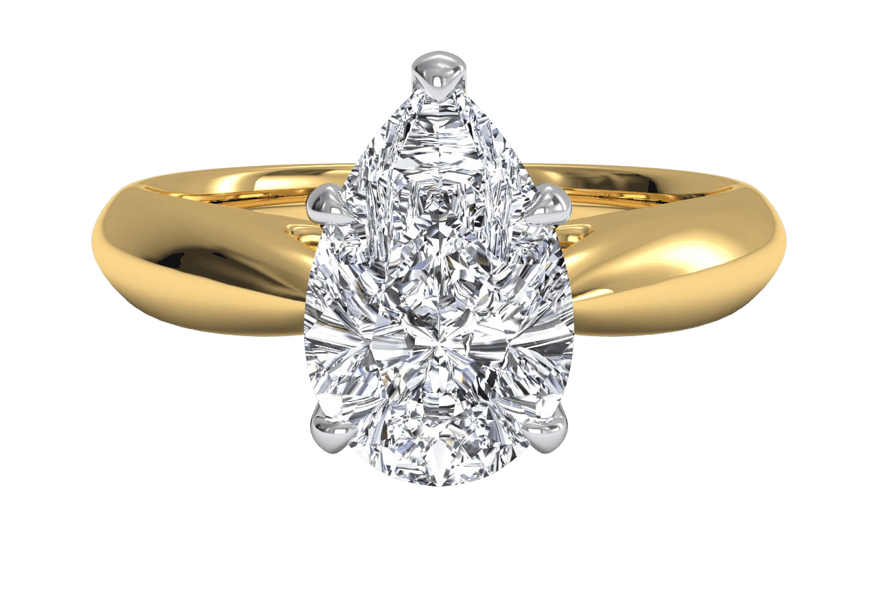 The Jasmine Solitaire / 0.81 Carat Pear Diamond