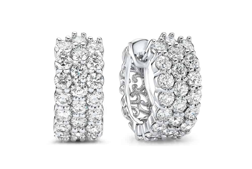14kt Gold 2.23 CTW Diamond Huggie Earring