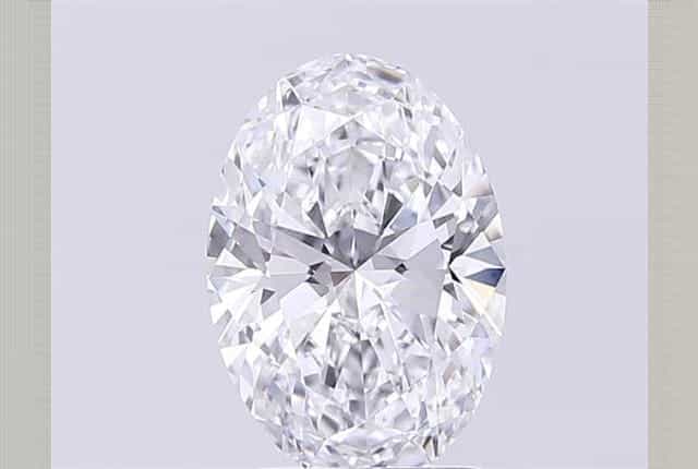 2.25 Carat Oval Lab Grown Diamond D Color VVS1 Clarity Very Good